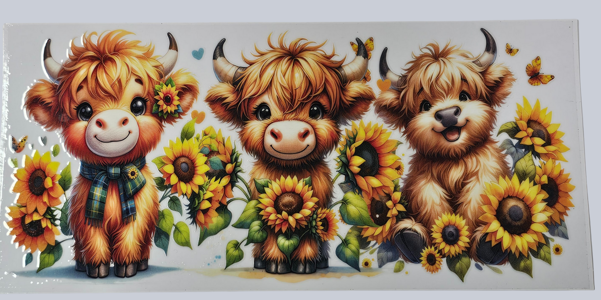 Sunflower Cow - Butterflies