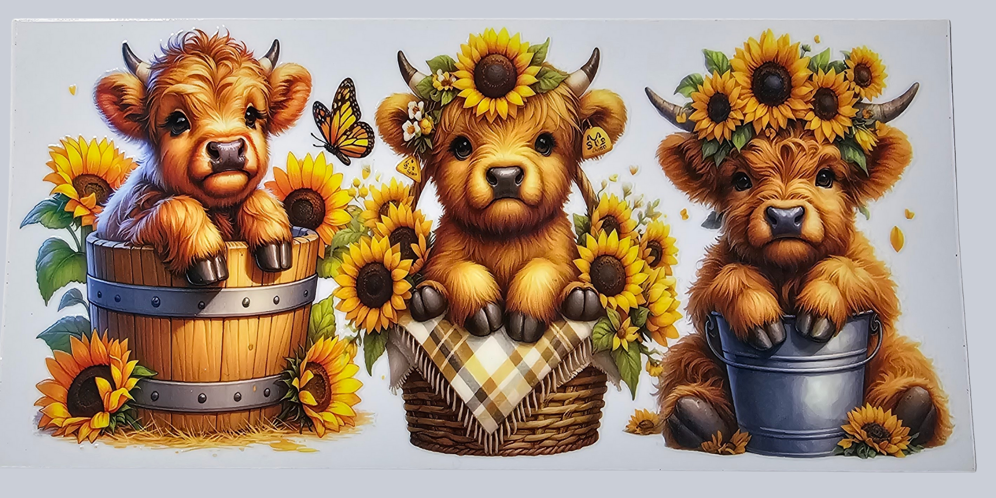 Sunflower Cow - Bucket